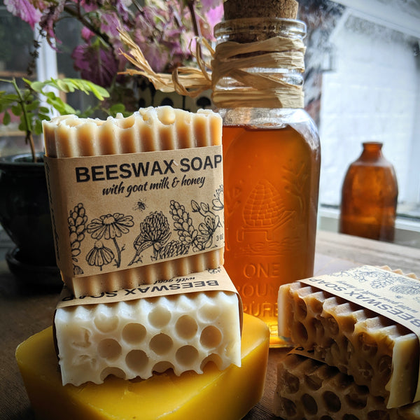 Goatmilk + Honey Beeswax Soap